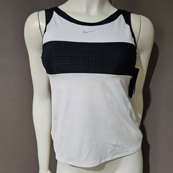 Nike Sport Mesh Scoop-Neck Tankini Swim Top - Picture 7 of 9